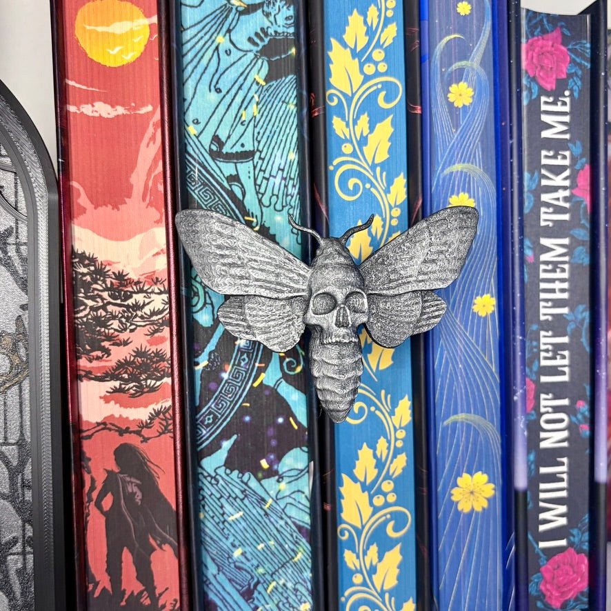 "Moth" Spine Hugger- Bookshelf Decor