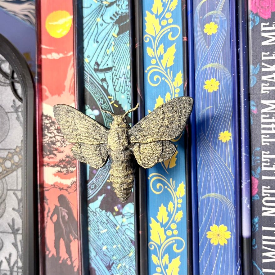 "Moth" Spine Hugger- Bookshelf Decor