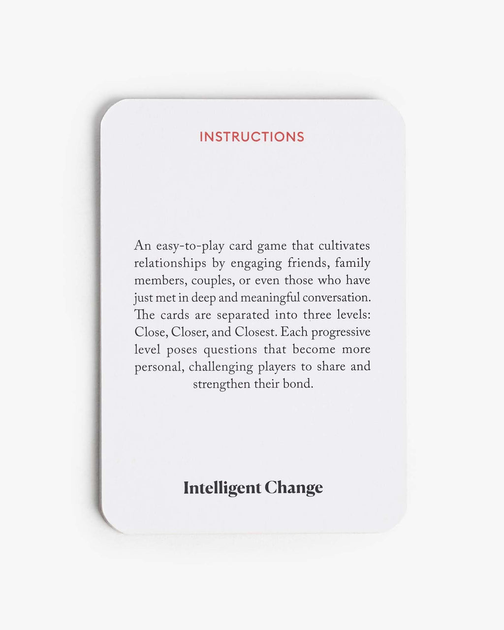 Get Closer Conversation Game: Original- Card Game