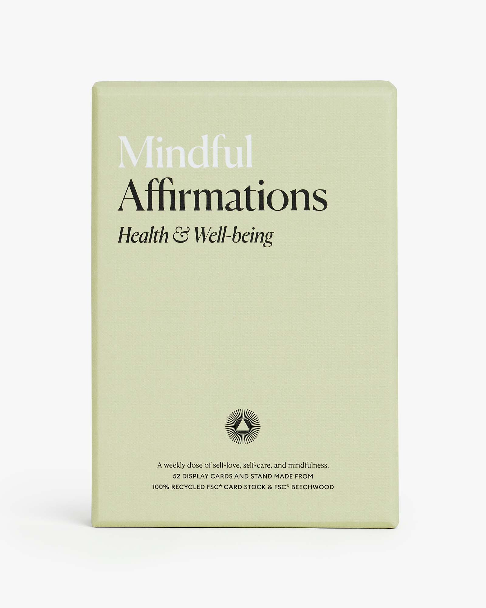 Mindful Affirmations Cards: Health & Wellbeing- Journal
