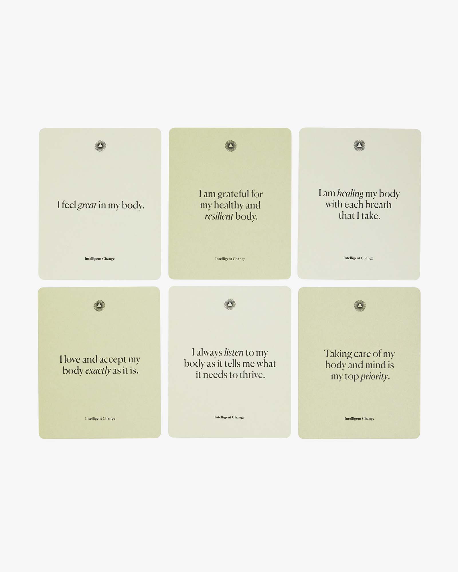 Mindful Affirmations Cards: Health & Wellbeing- Journal