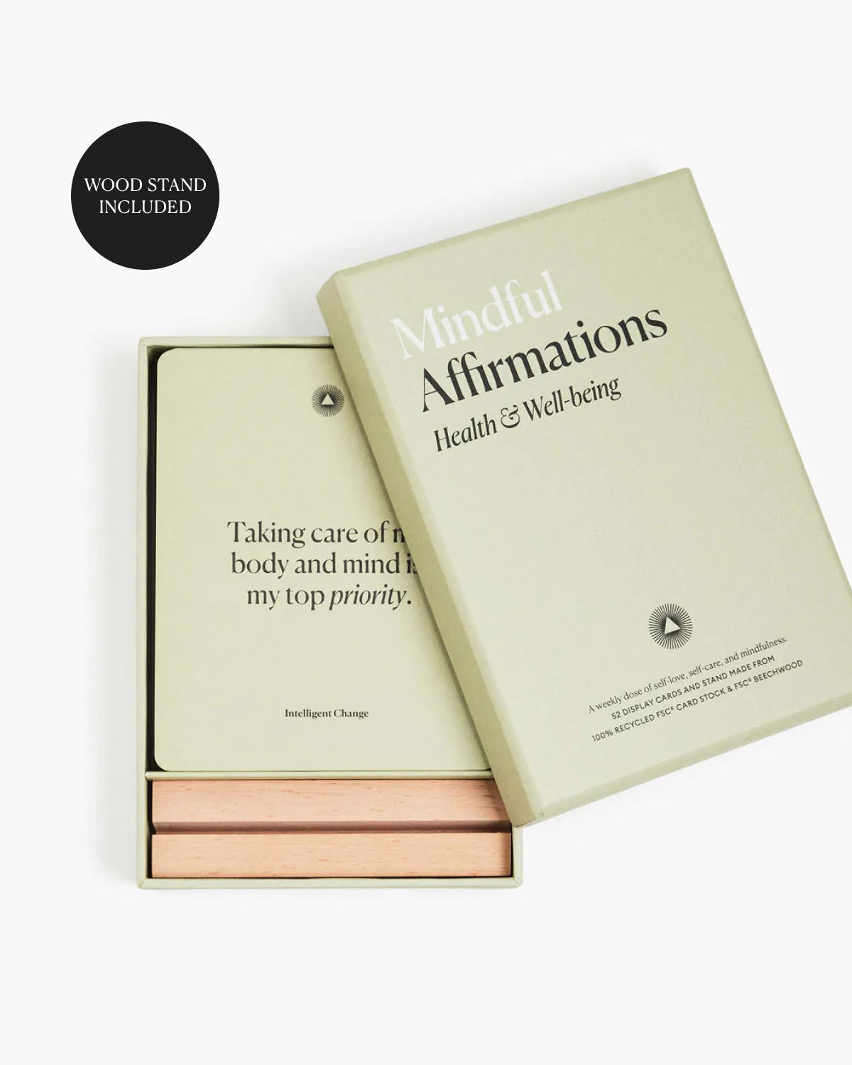 Mindful Affirmations Cards: Health & Wellbeing- Journal