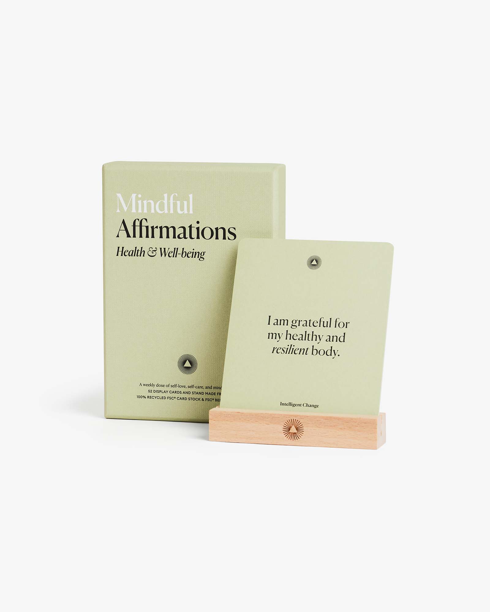Mindful Affirmations Cards: Health & Wellbeing- Journal