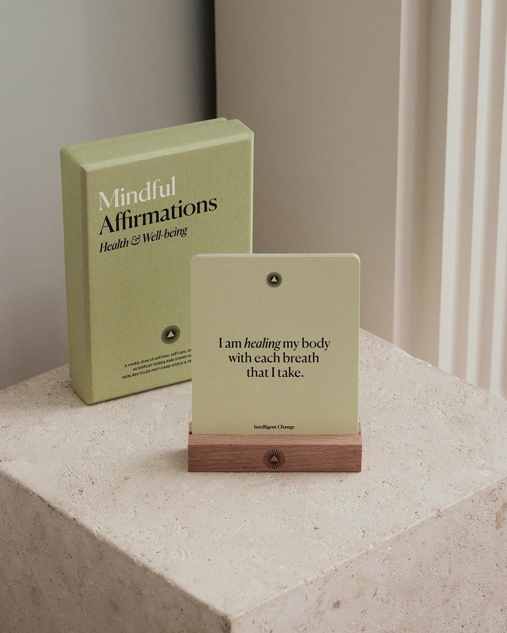 Mindful Affirmations Cards: Health & Wellbeing- Journal