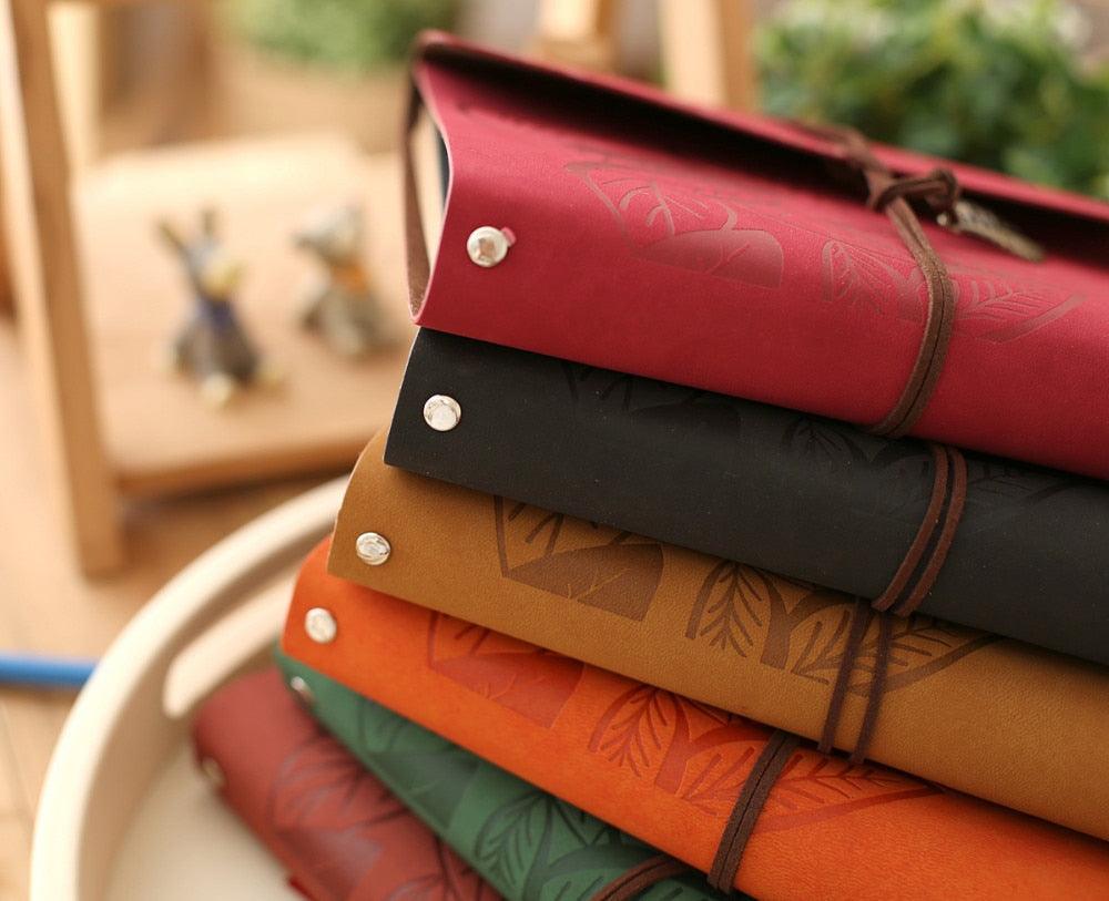 Leather Vintage Kraft Paper-Photo Album