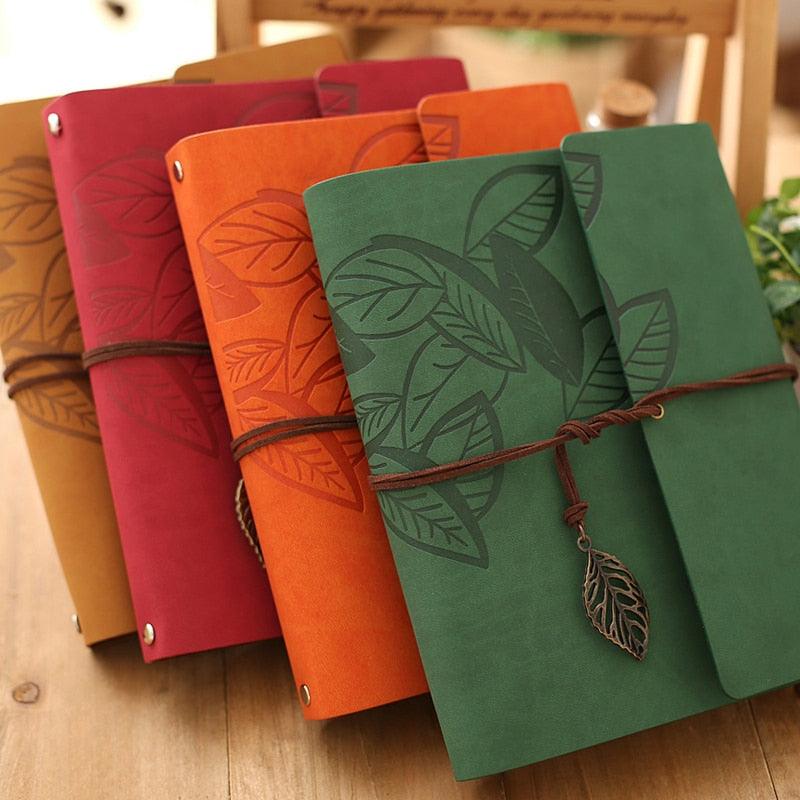 Leather Vintage Kraft Paper-Photo Album