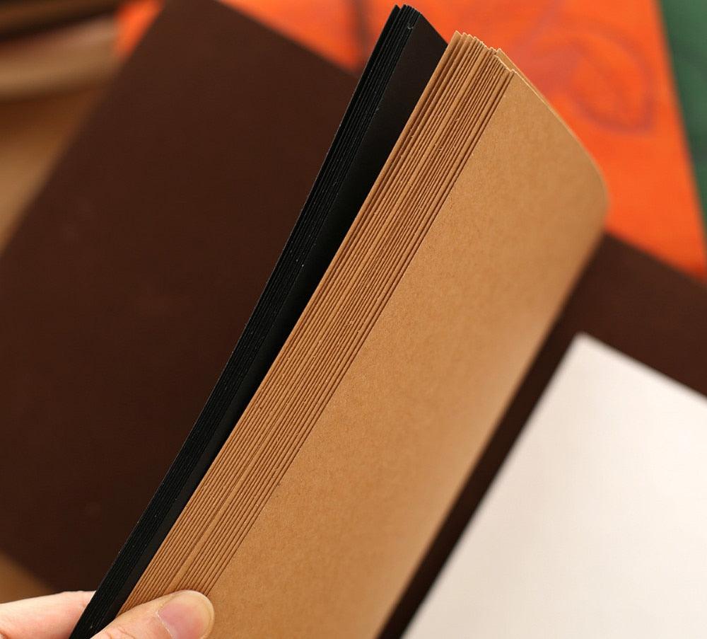 Leather Vintage Kraft Paper-Photo Album