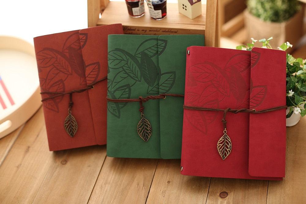Leather Vintage Kraft Paper-Photo Album
