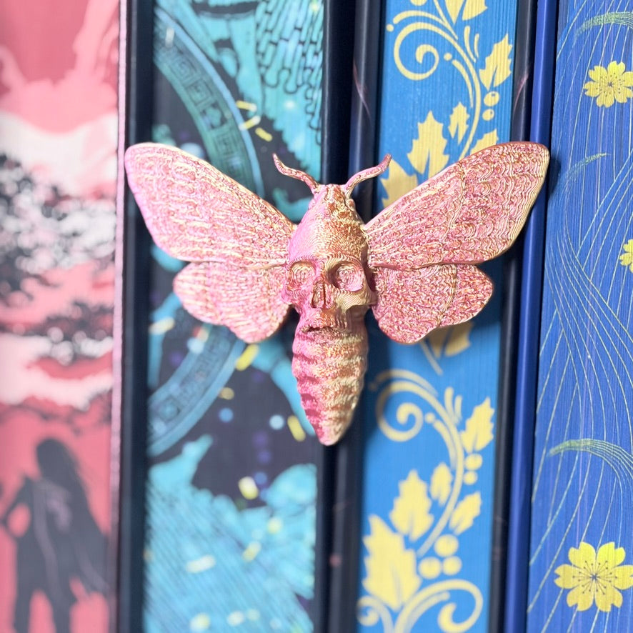 "Moth" Spine Hugger- Bookshelf Decor