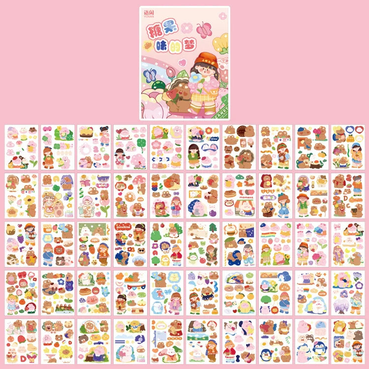 Yoofun Kawaii Colorful Dream Sticker Set | Decorative Stationery for Journaling and Scrapbooking