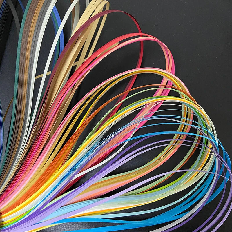 36 Colors 180Pcs Quilling Paper Strips Set | Assorted Mixed Color Origami Paper for DIY Flower Art