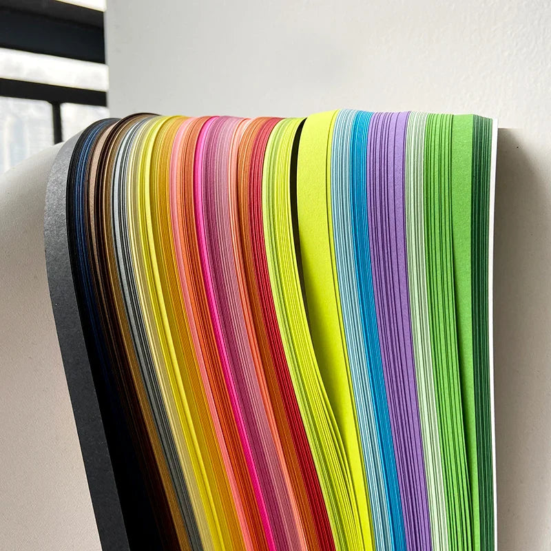 36 Colors 180Pcs Quilling Paper Strips Set | Assorted Mixed Color Origami Paper for DIY Flower Art