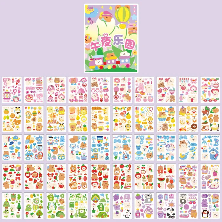 Yoofun Kawaii Colorful Dream Sticker Set | Decorative Stationery for Journaling and Scrapbooking