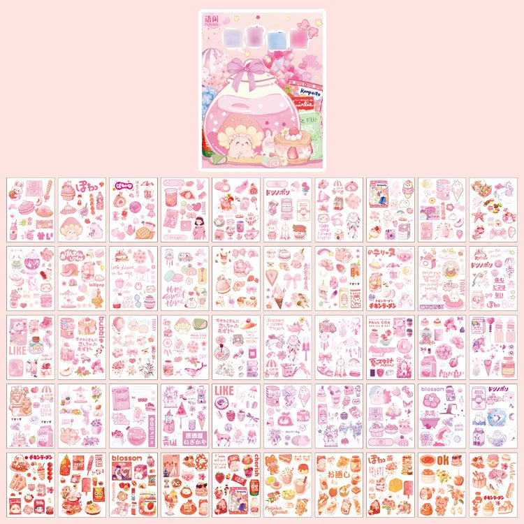 Yoofun Kawaii Colorful Dream Sticker Set | Decorative Stationery for Journaling and Scrapbooking