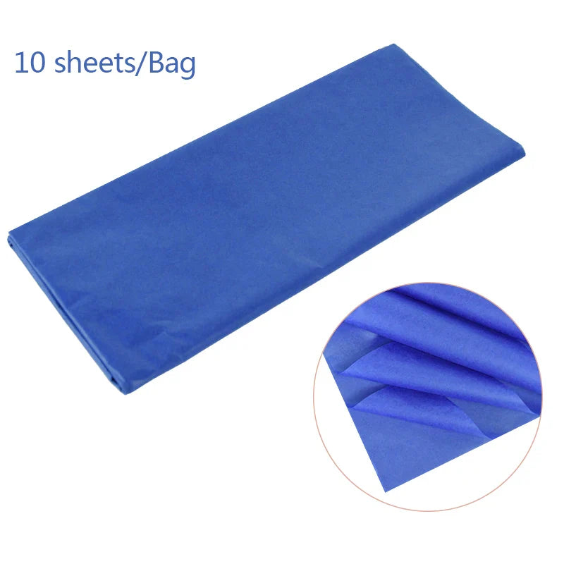10pcs Unbleached Flower Wrapping Tissue Paper | 65x50cm Wedding Party Gift Wrap