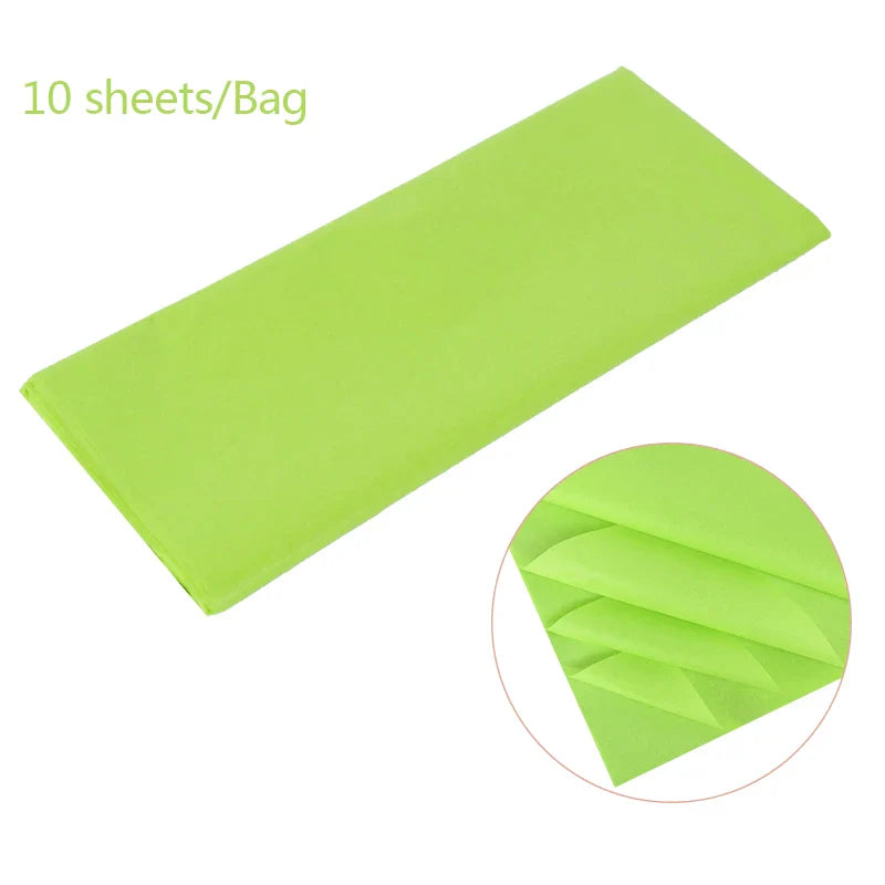 10pcs Unbleached Flower Wrapping Tissue Paper | 65x50cm Wedding Party Gift Wrap