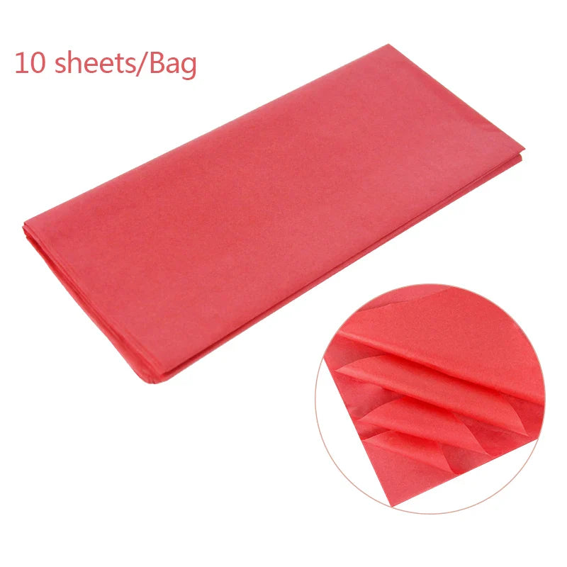 10pcs Unbleached Flower Wrapping Tissue Paper | 65x50cm Wedding Party Gift Wrap