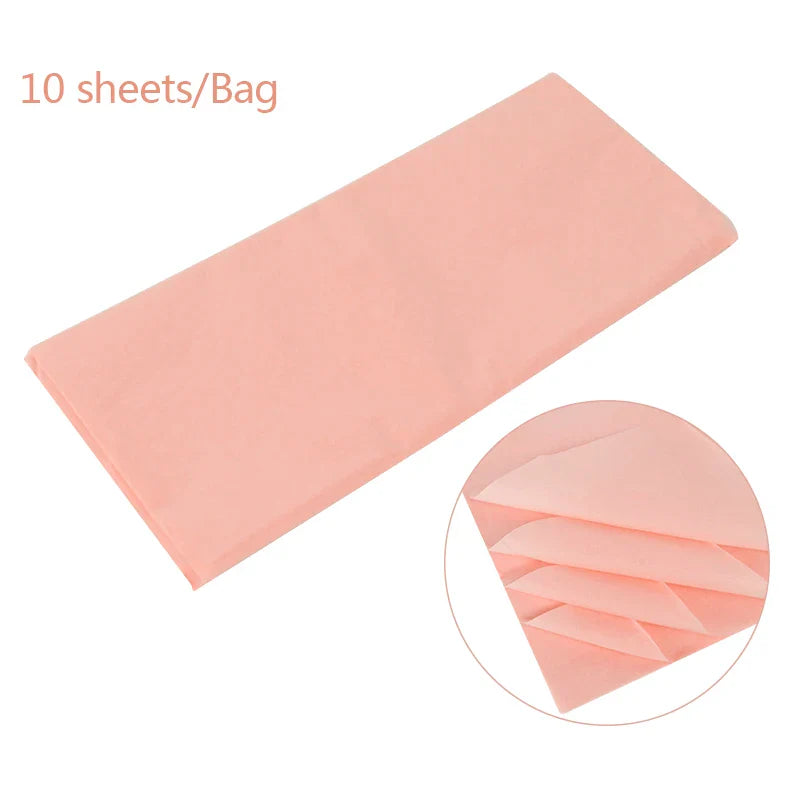 10pcs Unbleached Flower Wrapping Tissue Paper | 65x50cm Wedding Party Gift Wrap