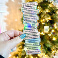 "Bookish Tropes Book Stack"-Bookmark