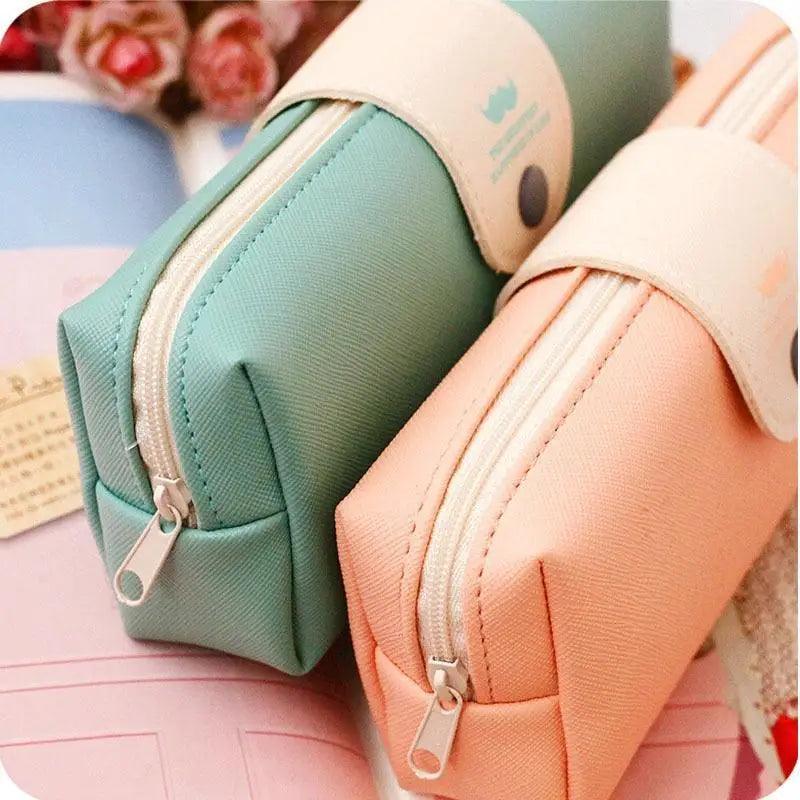 Candy Color Leather-Pencil Cases