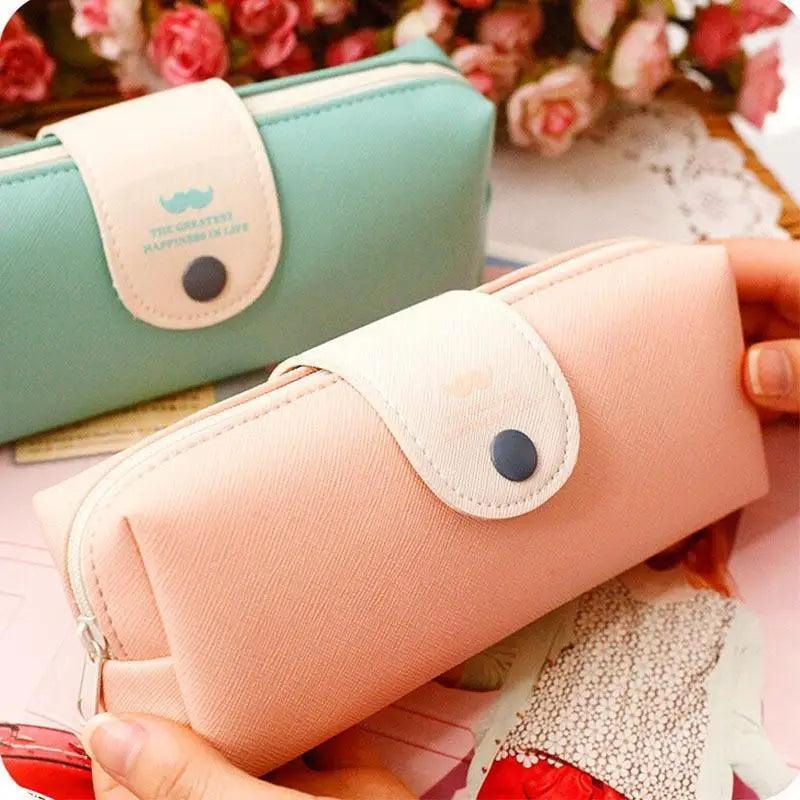 Candy Color Leather-Pencil Cases