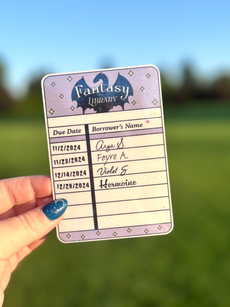 "Fantasy Check-Out Slip"-Bookmark