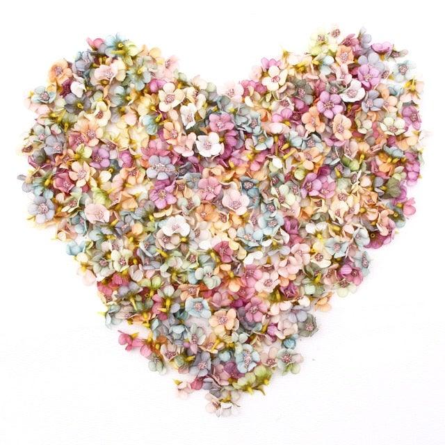 Mini Multicolor 50/100pcs Daisy Flower Head Silk Artificial Flower For Wreaths Craft Scrapbooking Daisy Flower Head Mini Artificial Silk Flower for Crown Scrap Wedding Home Decor Garland Headdress