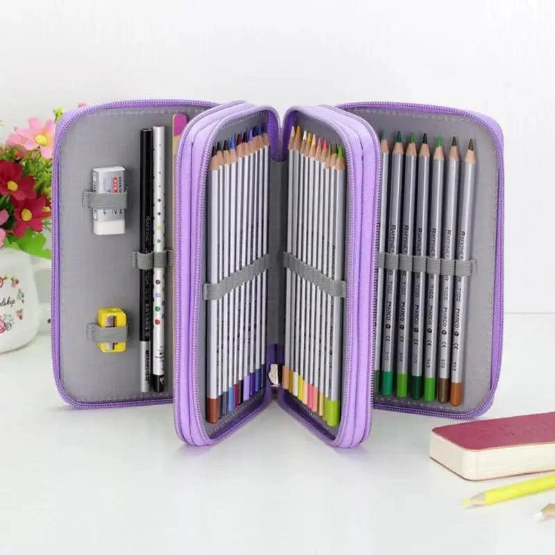 Large Pencil Case With Compartments-Pencil Case
