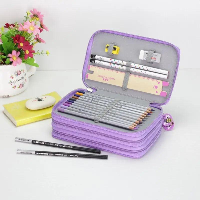 Large Pencil Case With Compartments-Pencil Case