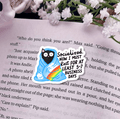 "Socialized Now I Must Rest"-Sticker