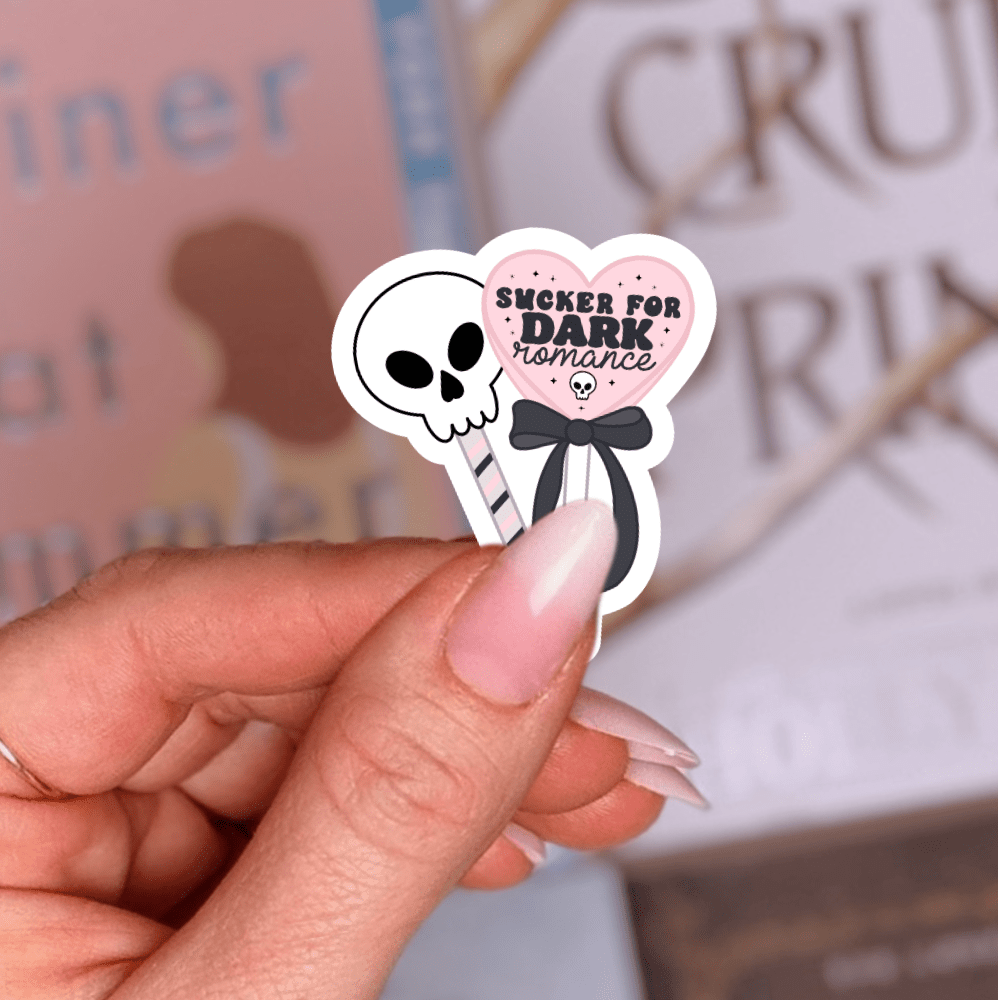 "Sucker for Dark Romance"-Sticker