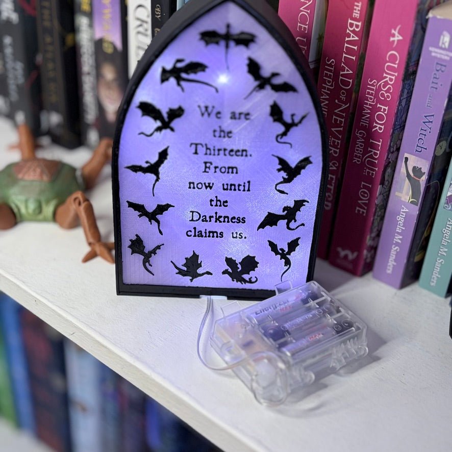 "We are the Thirteen"- Bookshelf Decor