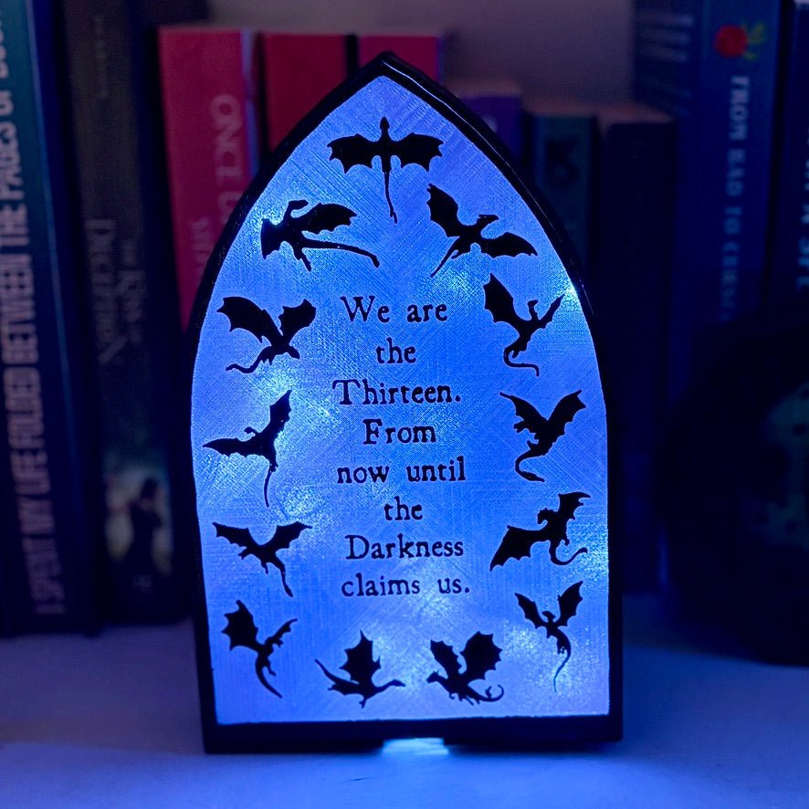 "We are the Thirteen"- Bookshelf Decor