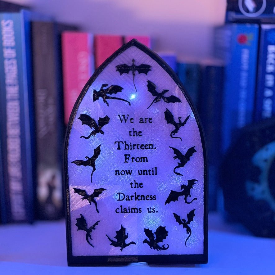 "We are the Thirteen"- Bookshelf Decor