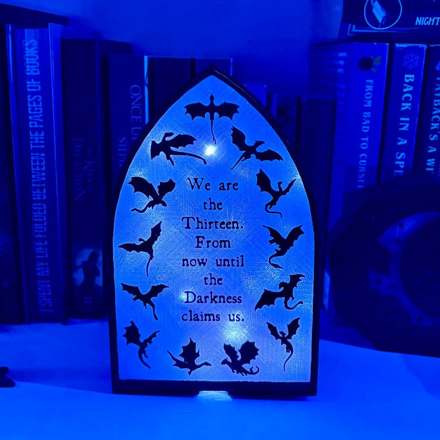 "We are the Thirteen"- Bookshelf Decor
