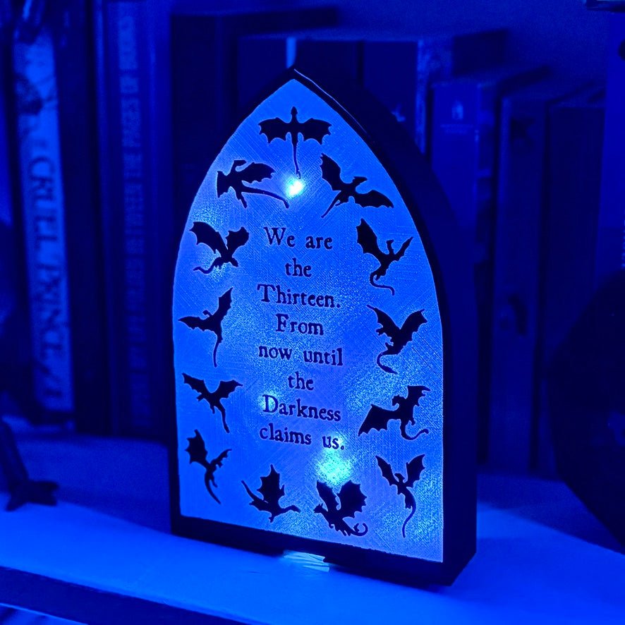 "We are the Thirteen"- Bookshelf Decor